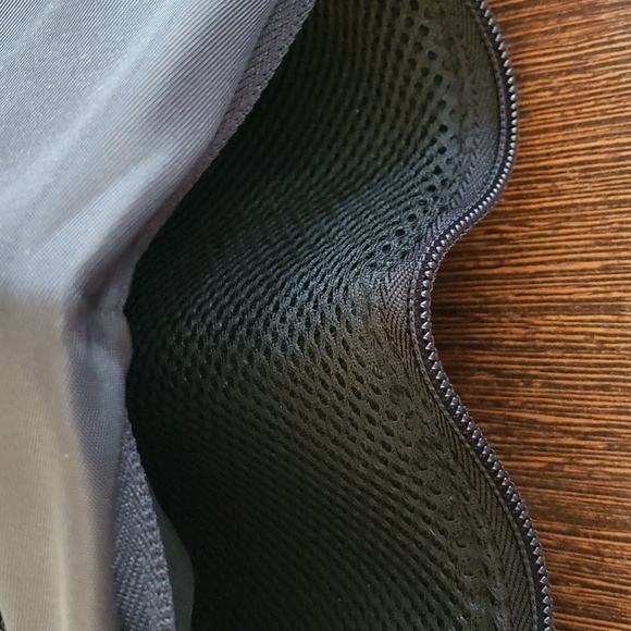 Pink and Grey Padded Travel Pack with 2 Zippered Pockets and Detachable Pouch - Picture 6 of 10